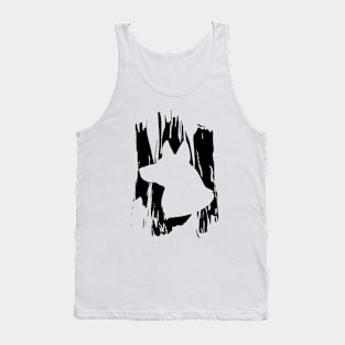 German Shepherd Painted On The Wall Tank Top